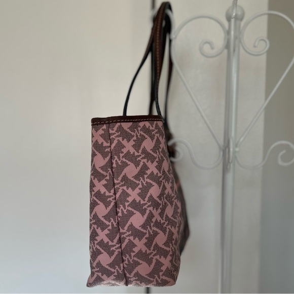 JUICY COUTURE "Choose Juicy" Coated Canvas Shoulder Tote Bag - Picture 4 of 14